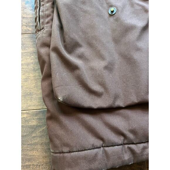 Vtg Lands End Women MP Full Zip Wool Lined Barn Coat Chore Jacket Utility - Picture 6 of 8